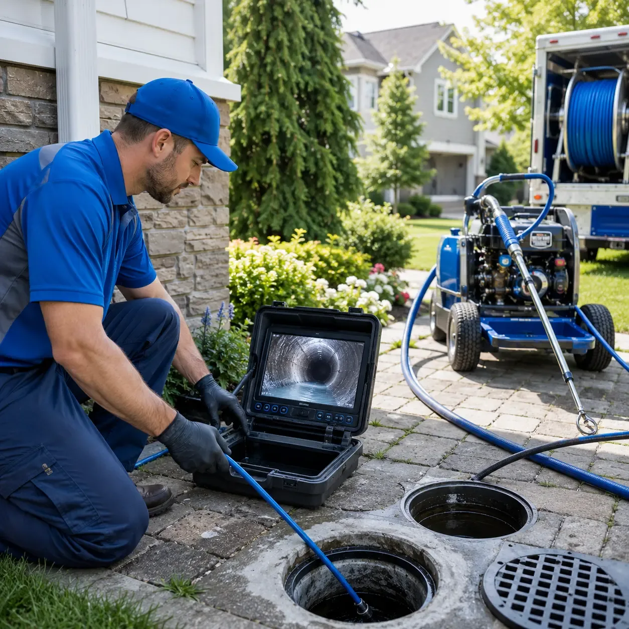 Outdoor drain cleaning professionals serving Wharton, NJ